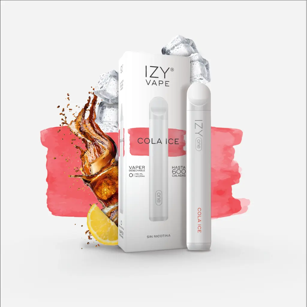 PACK 5 VAPERS DESECHABLES IZY VAPE 0MG COLA ICE (COLA)