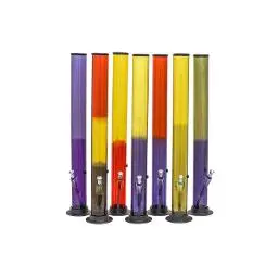 BONG ACRÍLICO TUBE 53.50CM (COLORES VARIADOS)