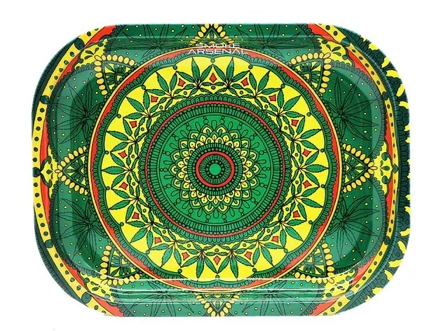 BANDEJA PEQUEÑA SMOKE ARSENAL MANDALA GREEN 18x14