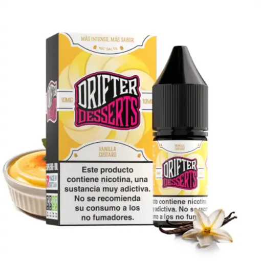 LIQUIDO DRIFTER BAR SALTS VANILLA CUSTARD (NATILLAS VAINILLA) 10MG 10ML