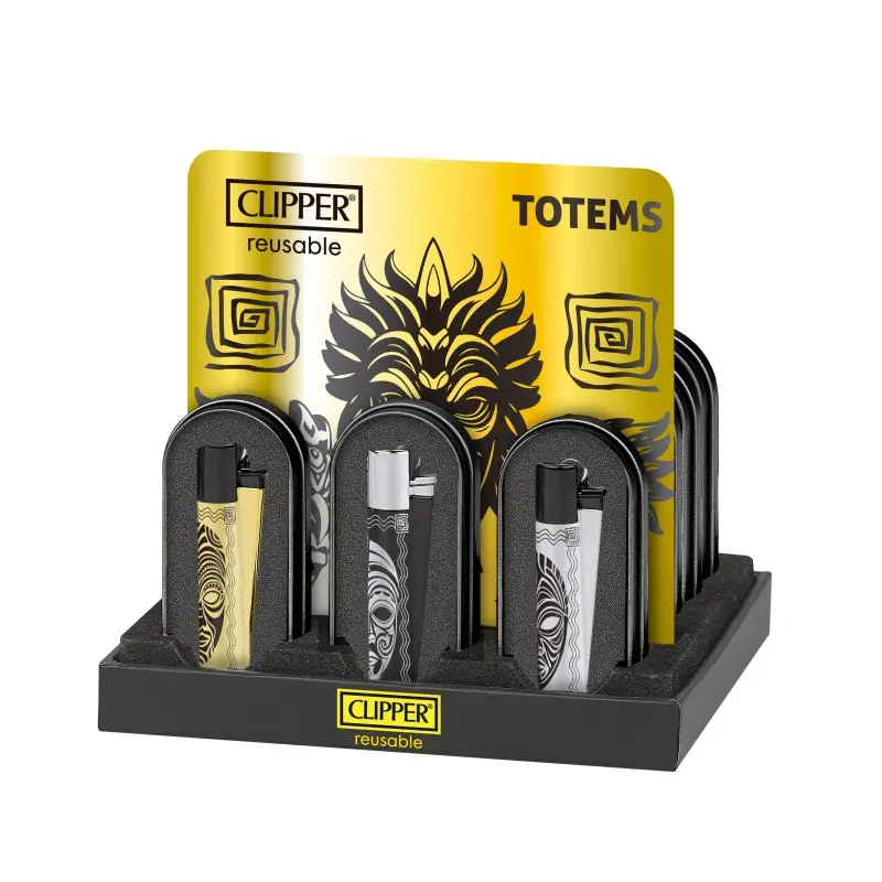 EXP 12 CLIPPER METAL TOTEM C/CAJA