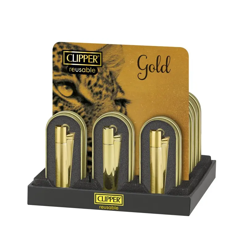 EXP 12 CLIPPER METAL GOLD