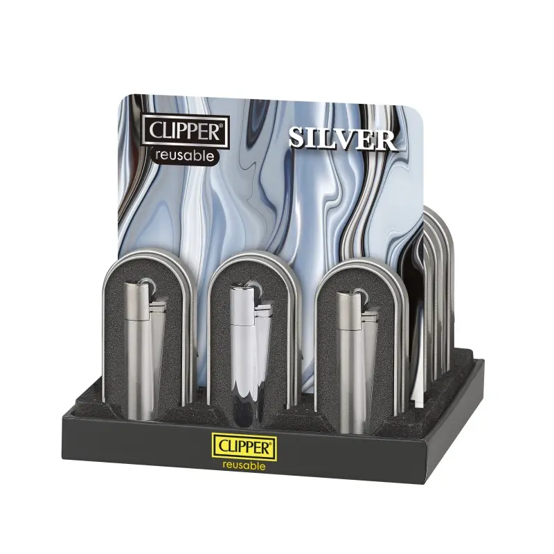 EXP 12 CLIPPER METAL SILVER REUSABLE