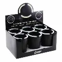 EXP 6 CENICEROS COCHE NYLON NEGRO PERFIL FLUOR