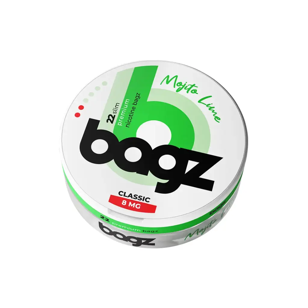 PACK 5 BOTES BAGZ MOJITO LIMA 8MG (CLASSIC)