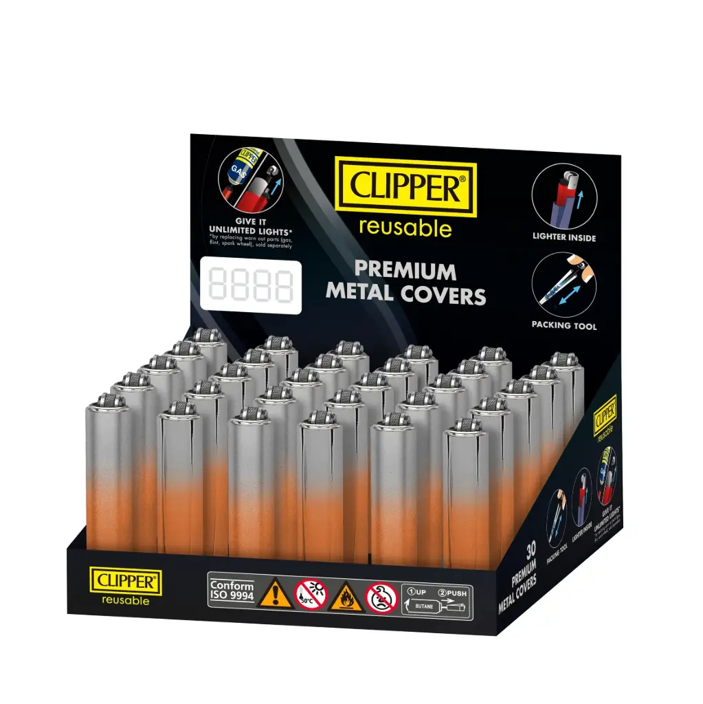 EXP 30 CLIPPER FUNDA METAL ORANGE GRADIENT