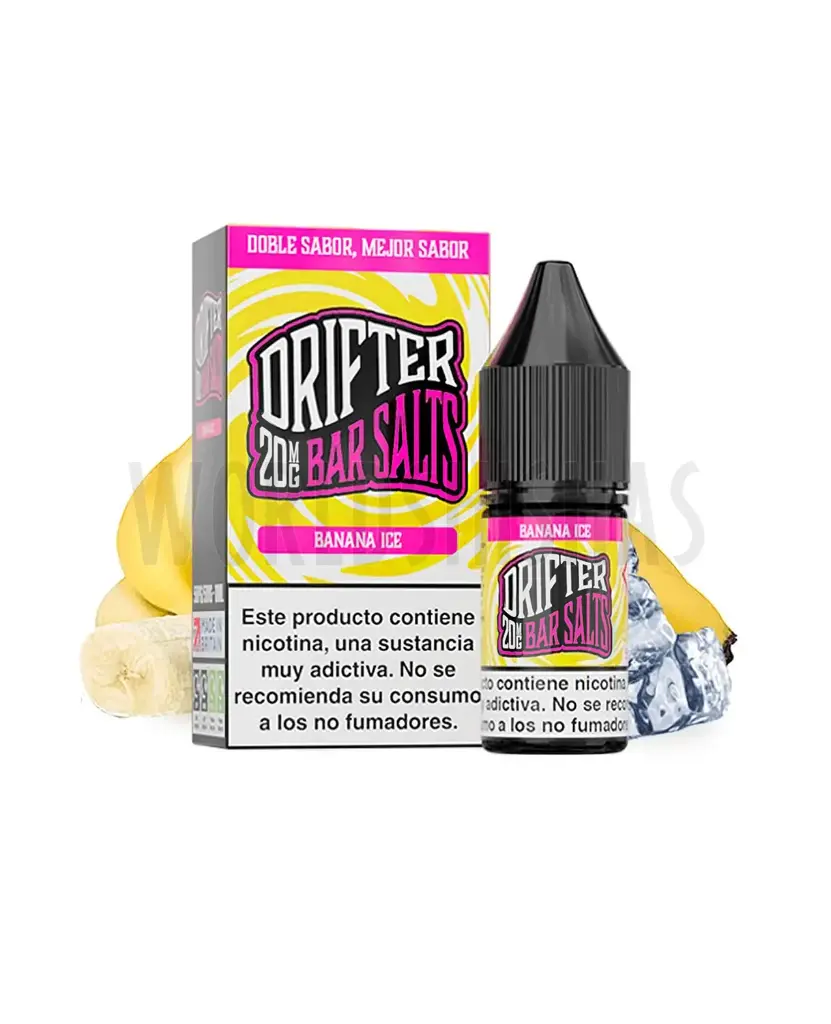LIQUIDO DRIFTER BAR SALTS BANANA (PLATANO) 20MG 10ML