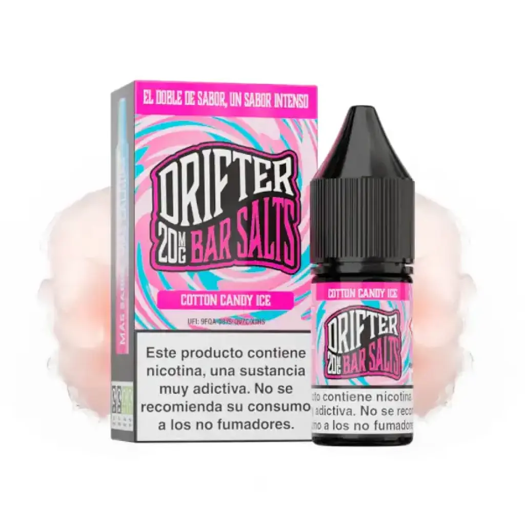 LIQUIDO DRIFTER BAR SALTS COTTON CANDY (ALGODON DE AZUCAR) 20MG 10ML