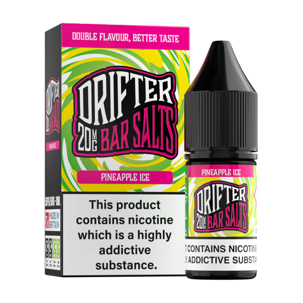 LIQUIDO DRIFTER BAR SALTS PINEAPPLE ICE (PIÑA) 20MG 10ML