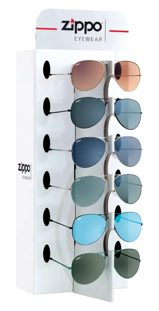 EXPOSITOR 9 GAFAS DE SOL ZIPPO OBP-36B