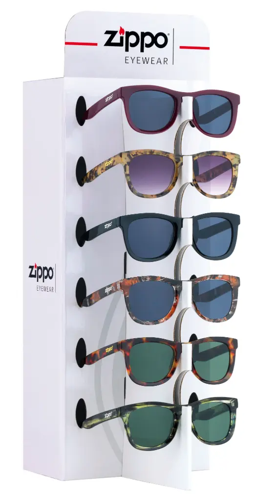 EXPOSITOR 9 GAFAS DE SOL ZIPPO OBP-240G