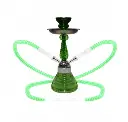 SHISHA ATOMIC ANUBIS VERDE 30CM (2 MANGUERAS)