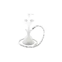 SHISHA ATOMIC GLASS BLANCA 35CM (1 MANGUERA) + KIT