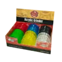 EXP 12 GRINDER ACRILICO RETRO 6CM COLORES SURTIDOS (3PCS)