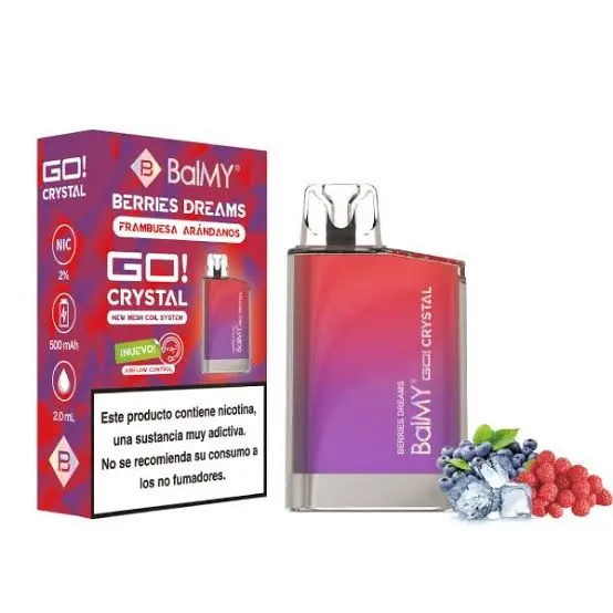 VAPER DESECHABLE BALMY GO CRYSTAL 20MG BERRIES DREAMS