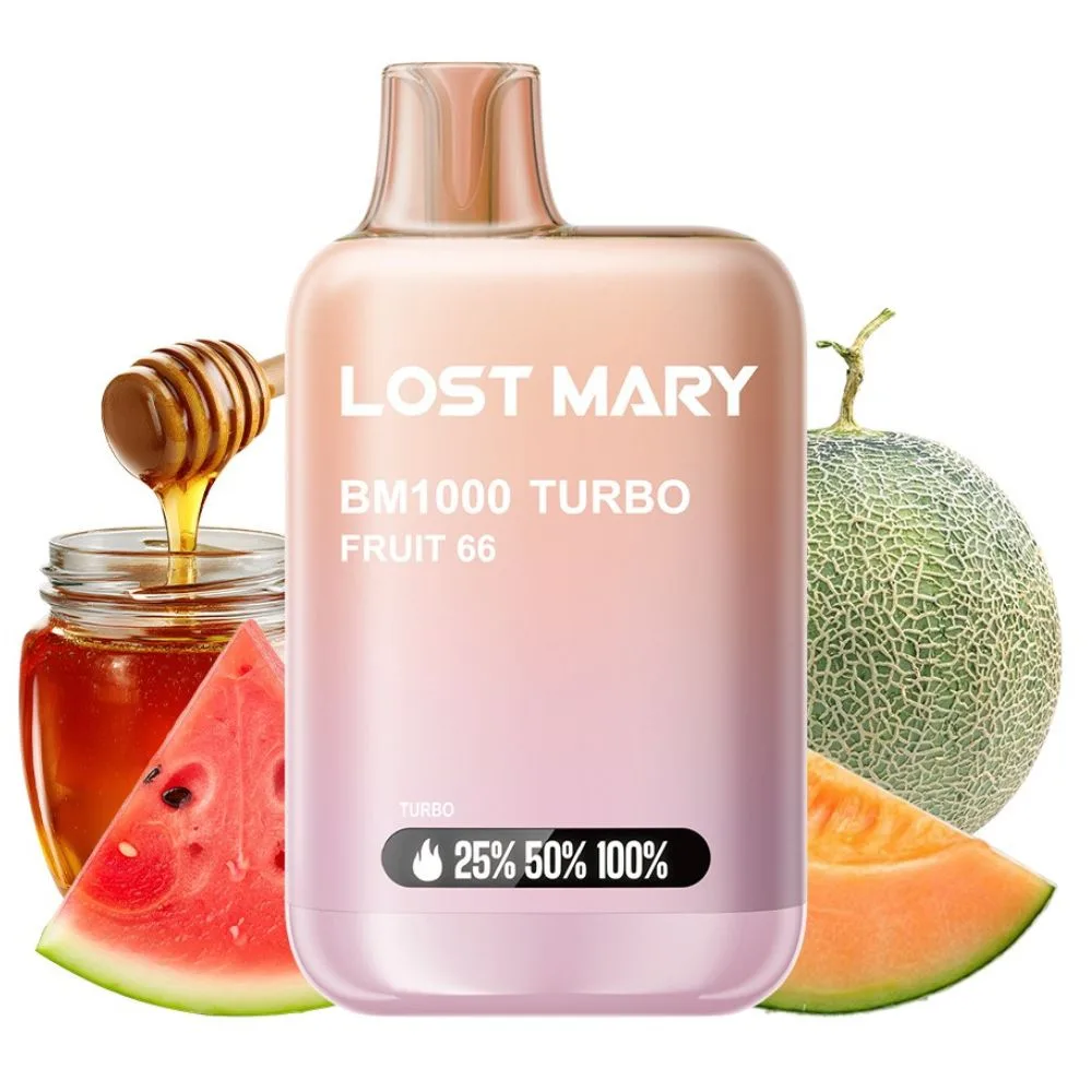 PACK 10 VAPER DESECHABLE LOST MARY BM1000 FRUTA 66 20MG (FRUTA 66)