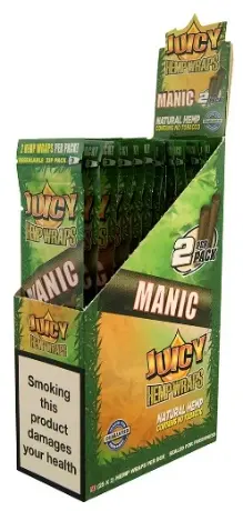 [13623] BLUNT HEMP MANIC JUICY JAY 25X2 (MANGO/PAPAYA)