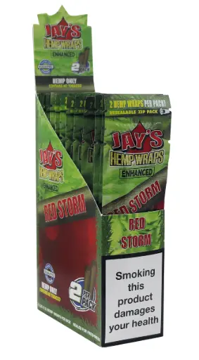 [14233] BLUNT HEMP TERPENOS RED STORM JUICY JAY'S (25X2) (TARTA DE CEREZA)