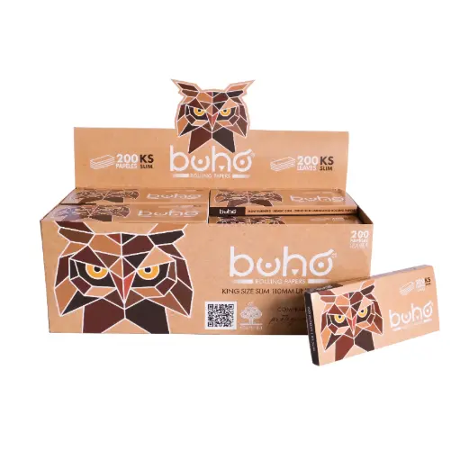 [*BH013] PAPEL BUHO NATURAL KING SIZE SLIM 200 (110MM)(40)