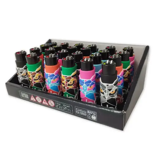 [*BH015] EXP. 24 ENC CLIPPER FUNDA PVC BUHO (COLORES SURTIDOS)