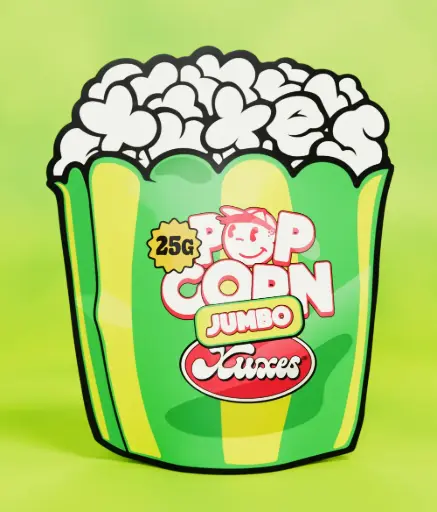 [XUXES-27] BOLSA CBD XUXES POPCORN JUMBO GREEN SOUR 25GR