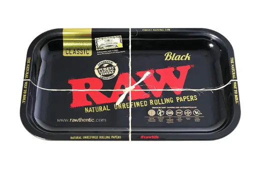 [13922] BANDEJA RAW BLACK TRAY MEDIUM