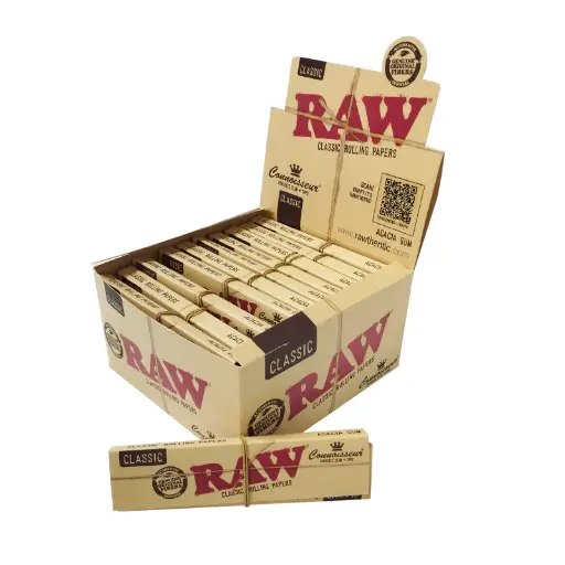 [11991] PAPEL RAW  CONNOISSEUR SLIM + TIPS (110MM)(24)
