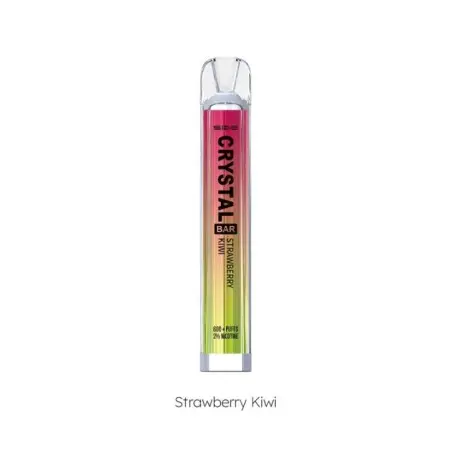 [CR-02] PACK 10 VAPER DESECHABLE SKE CRYSTAL BAR STRAWBERRY KIWI 20MG (FRESA Y KIWI)