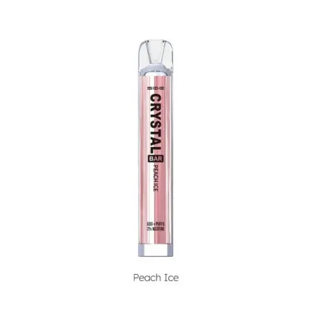 [CR-09] PACK 10 VAPER DESECHABLE SKE CRYSTAL BAR PEACH ICE 20MG (MELOCOTÓN)