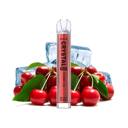 [CR-19] PACK 10 VAPER DESECHABLE SKE CRYSTAL BAR CHERRY ICE 20MG (CEREZA)