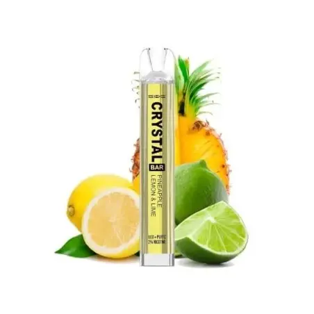 [CR-25] PACK 10 VAPER DESECHABLE SKE CRYSTAL BAR PINEAPPLE LEMON LIME