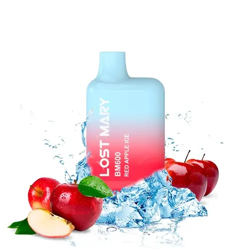[LM-20] PACK 10 VAPER DESECHABLE LOST MARY 600 RED APPLE ICE 20MG (MANZANA ROJA)