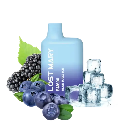 [LM-23] PACK 10 VAPER DESECHABLE LOST MARY 600 BLUE RAZZ ICE 20MG (FRAMBUESAS Y ARÁNDANOS NEGRO)