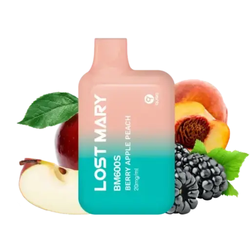 [LM-41] PACK 10 VAPER DESECHABLE LOST MARY BERRY APPLE PEACH 20MG (BAYAS, MANZANA Y MELOCOTÓN)