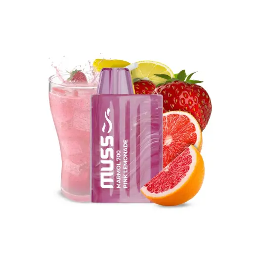 [MUSS-05] VAPER DESECHABLE MUSS MARMOL 700 PINK LEMONADE (LIMONADA ROSA)