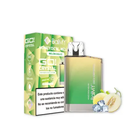 [BC-07] VAPER DESECHABLE BALMY GO CRYSTAL 20MG HONEYDEW MELON (MELÓN DULCE)