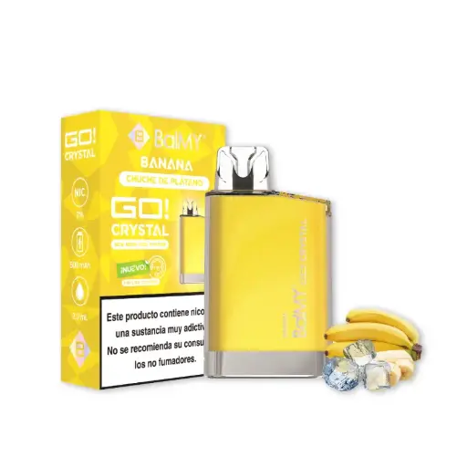 [BC-13] VAPER DESECHABLE BALMY GO CRYSTAL 20MG BANANA (PLÁTANO)
