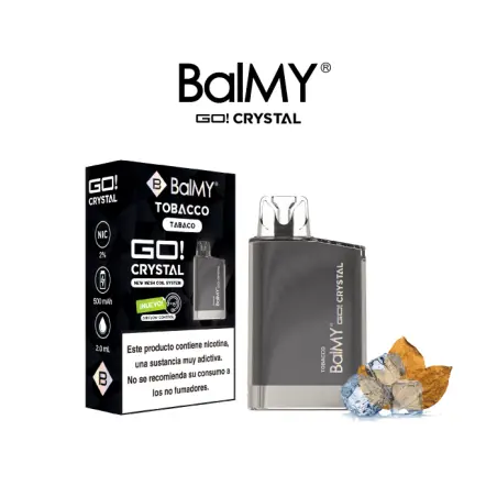 [BC-20] VAPER DESECHABLE BALMY GO CRYSTAL 20MG TOBACCO (TABACO)
