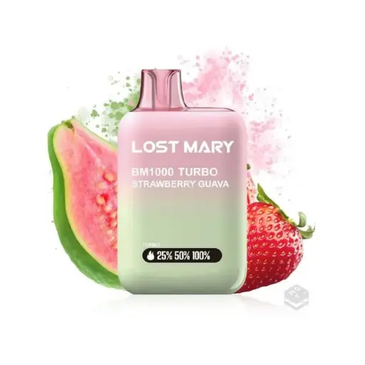 [BM-11] PACK 10 VAPER DESECHABLE LOST MARY BM1000 STRAWBERRY GUAVA 20MG (FRESA Y GUAVA)
