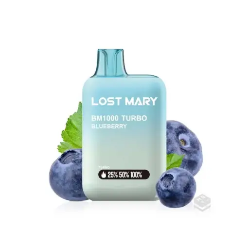 [BM-14] PACK 10 VAPER DESECHABLE LOST MARY BM1000 BLUEBERRY 20MG (ARÁNDANOS)
