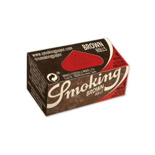[53401] PAPEL SMOKING ROLLS BROWN (44MM)(24)