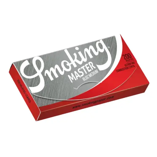 [53645] PAPEL SMOKING MASTER BLOC PLATA 200 (78MM)(40)