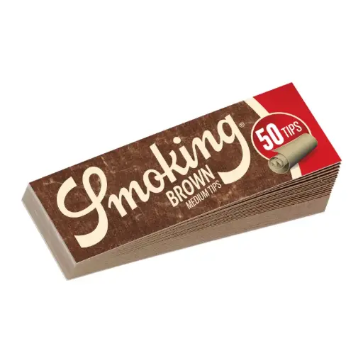 [53970] FILTROS SMOKING TIPS BROWN (50)