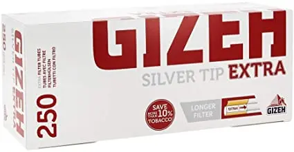 [131058] TUBOS GIZEH SILVER TIP 250 EXTRA (1X4) FILTRO DE PAPEL