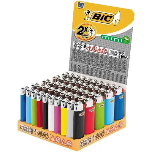 [J25] ENCENDEDOR MINI BIC J25 COLORES (50)