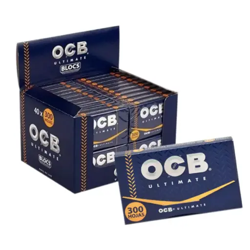 [WP07106] PAPEL OCB ULTIMATE BLOC 300 (78MM) (40)