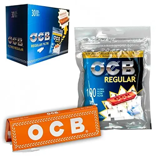 [HF09039] FILTRO OCB REGULAR 8 MM + LIBRITO NARANJA Nº1(100X30)