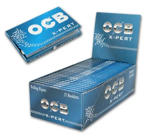 [XP02074] PAPEL OCB DOBLE VENTANA X-PERT BLUE Nº4 (70MM)(25)