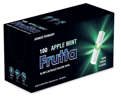 [MCT14] FILTROS FRUTTA CAPSULA MANZANA-MENTA (6MM)(100x20)