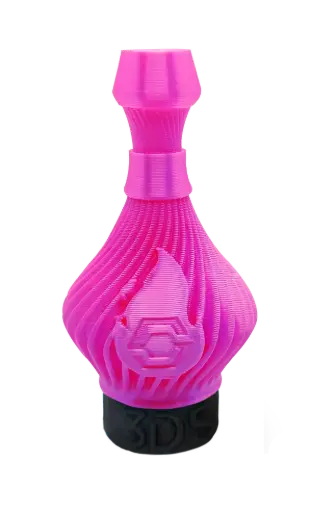 [SP00094] BOQUILLA SHISHA 3D TWISTER ROSA
